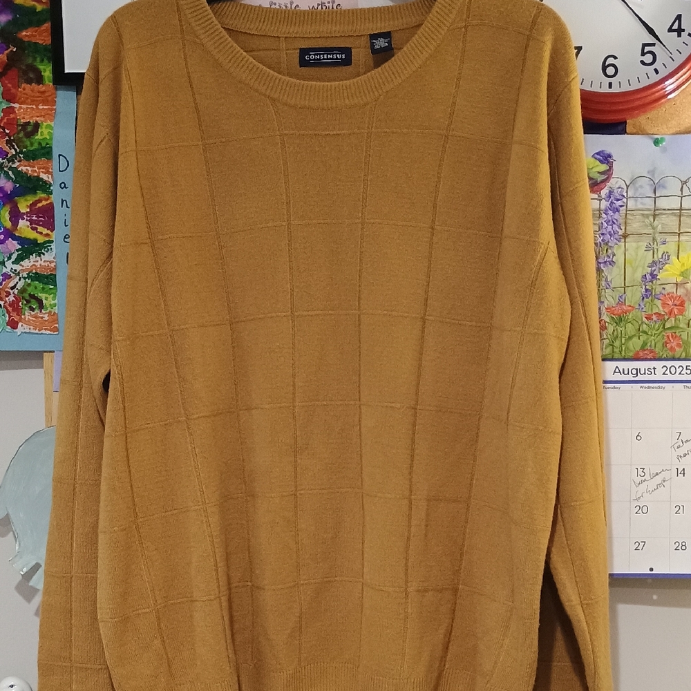Classic Mustard Crewneck Sweater